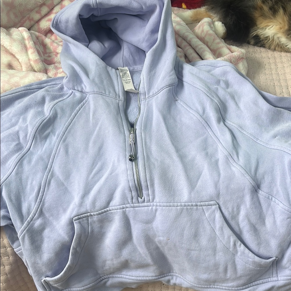 Light Purple Cropped Hoodie